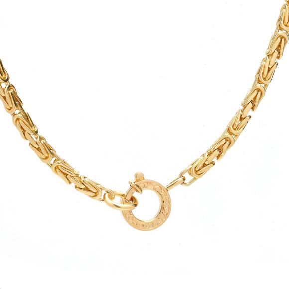 Vintage 3.3 cttw 18k Diamond Necklace On Byzantine Chain - Picture 6 of 6